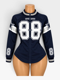 Dallas Cowboys Custom Reworked Jersey Zip-Up Jacket