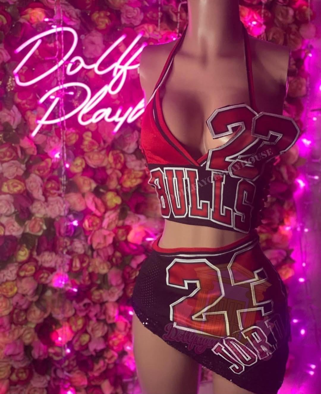 Chicago Bulls #23 Jordan Two-Piece Skirt Set - Courtside CoutureChicago Bulls #23 Jordan Two-Piece Skirt Set