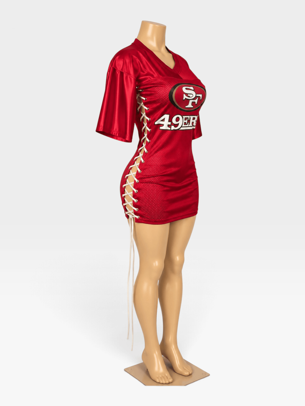 Custom 49ers Jersey Dress - Courtside CoutureCustom 49ers Jersey Dress