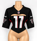 Custom NFL Corset Jersey Top | Falcons Reworked Football Shirt | Lace-Up Back - Courtside CoutureCustom NFL Corset Jersey Top | Falcons Reworked Football Shirt | Lace-Up Back