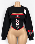 Custom NFL Falcons Corset for Women Team-Inspired Game Day Top - Courtside CoutureCustom NFL Falcons Corset for Women Team-Inspired Game Day Top
