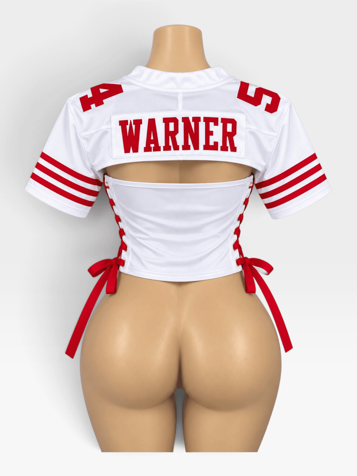 NFL Inspired Game Day Crop Top Jersey - Courtside CoutureNFL Inspired Game Day Crop Top Jersey