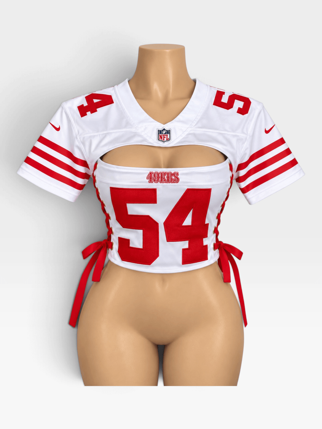 NFL Inspired Game Day Crop Top Jersey - Courtside CoutureNFL Inspired Game Day Crop Top Jersey
