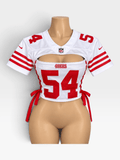 NFL Inspired Game Day Crop Top Jersey - Courtside CoutureNFL Inspired Game Day Crop Top Jersey