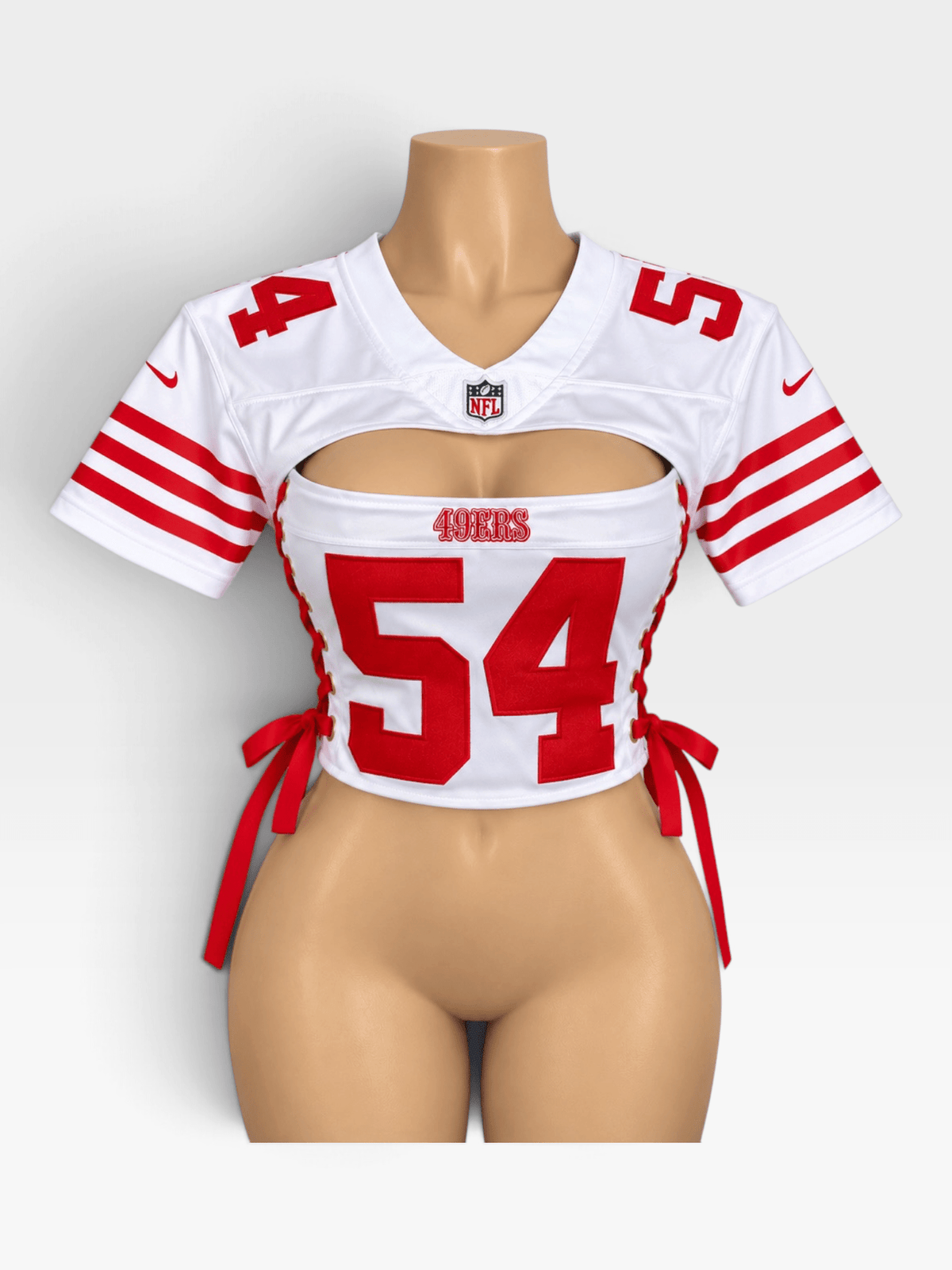 NFL Inspired Game Day Crop Top Jersey - Courtside CoutureNFL Inspired Game Day Crop Top Jersey