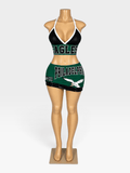 Philadelphia Eagles 2 Piece Jersey Skirt Set - Courtside CouturePhiladelphia Eagles 2 Piece Jersey Skirt Set
