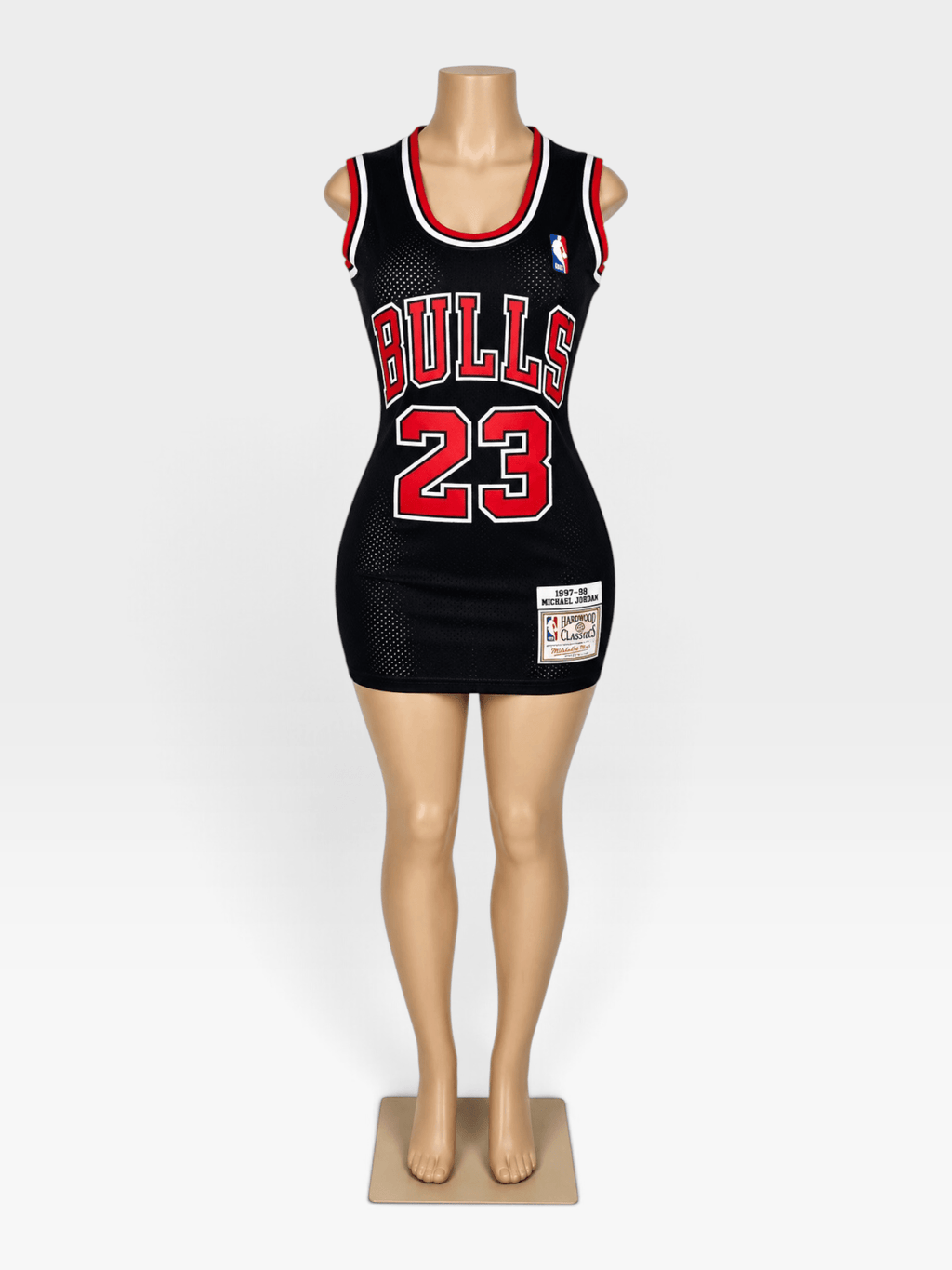 Red Chicago Bulls 23 Jordan Jersey Dress - Courtside CoutureRed Chicago Bulls 23 Jordan Jersey Dress