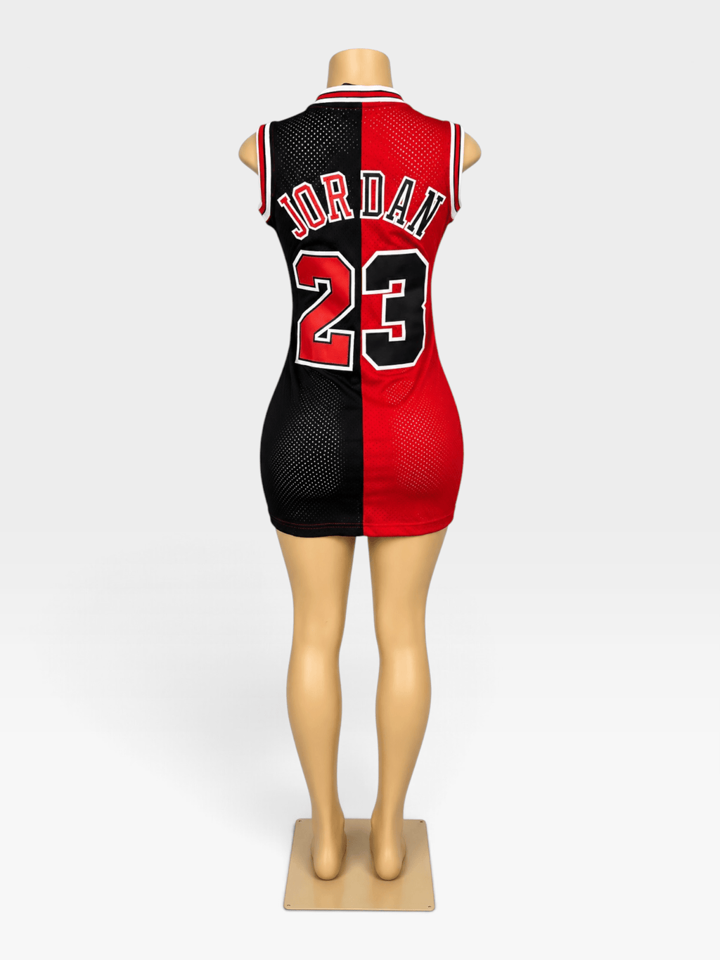 Two-Tone Chicago Bulls Jordan Jersey Dress - Courtside CoutureTwo-Tone Chicago Bulls Jordan Jersey Dress