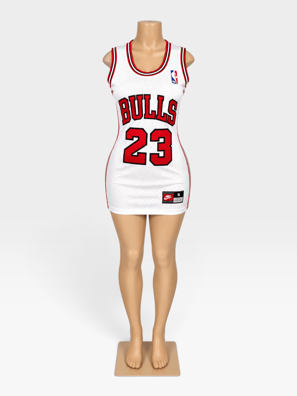 White Chicago Bulls 23 Jordan Jersey Dress - Courtside CoutureWhite Chicago Bulls 23 Jordan Jersey Dress